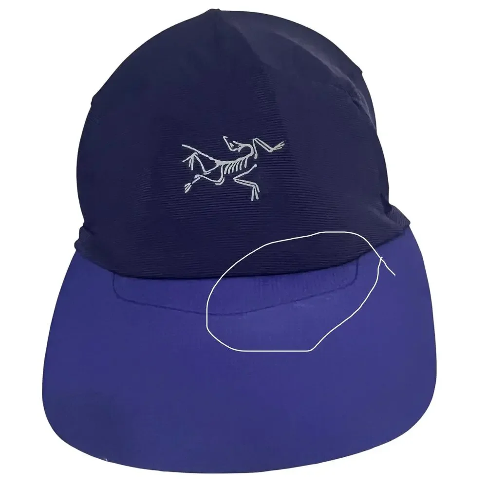 Arctery Motus Hat Cap Royal Blue Hiking Running Lightweight Cinch Strap Stretch